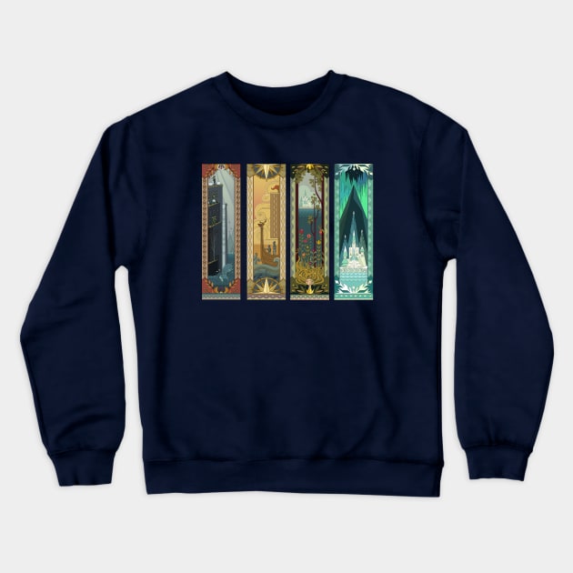 Seasons of Arendelle Crewneck Sweatshirt by FallenAngel166